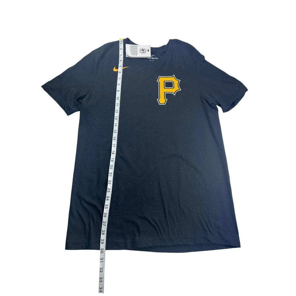 Pittsburgh Pirates David Bednar Nike MLB‎ Baseball Black T-Shirt Size Medium NWT